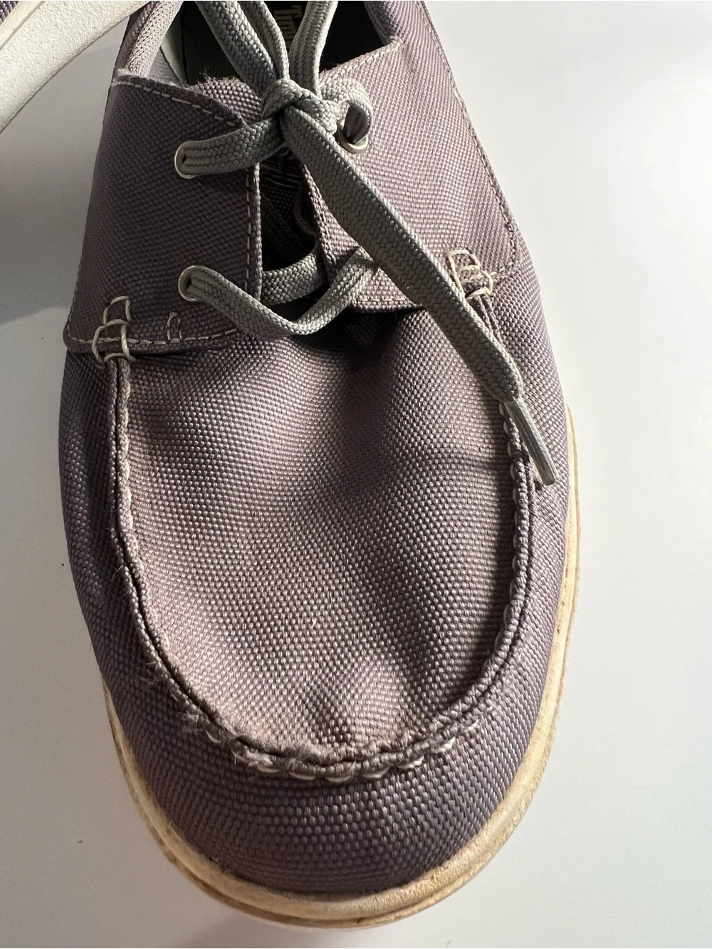 Timberland Men’s Casual Canvas Boat Shoes - Gray Size 12